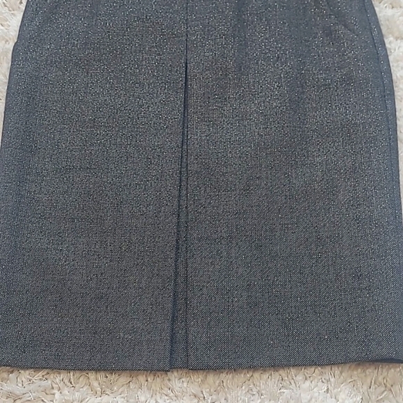 J.Crew Wool Metallic Box Pleat Pencil Skirt Women’s 0 Gray Gold - Picture 6 of 17